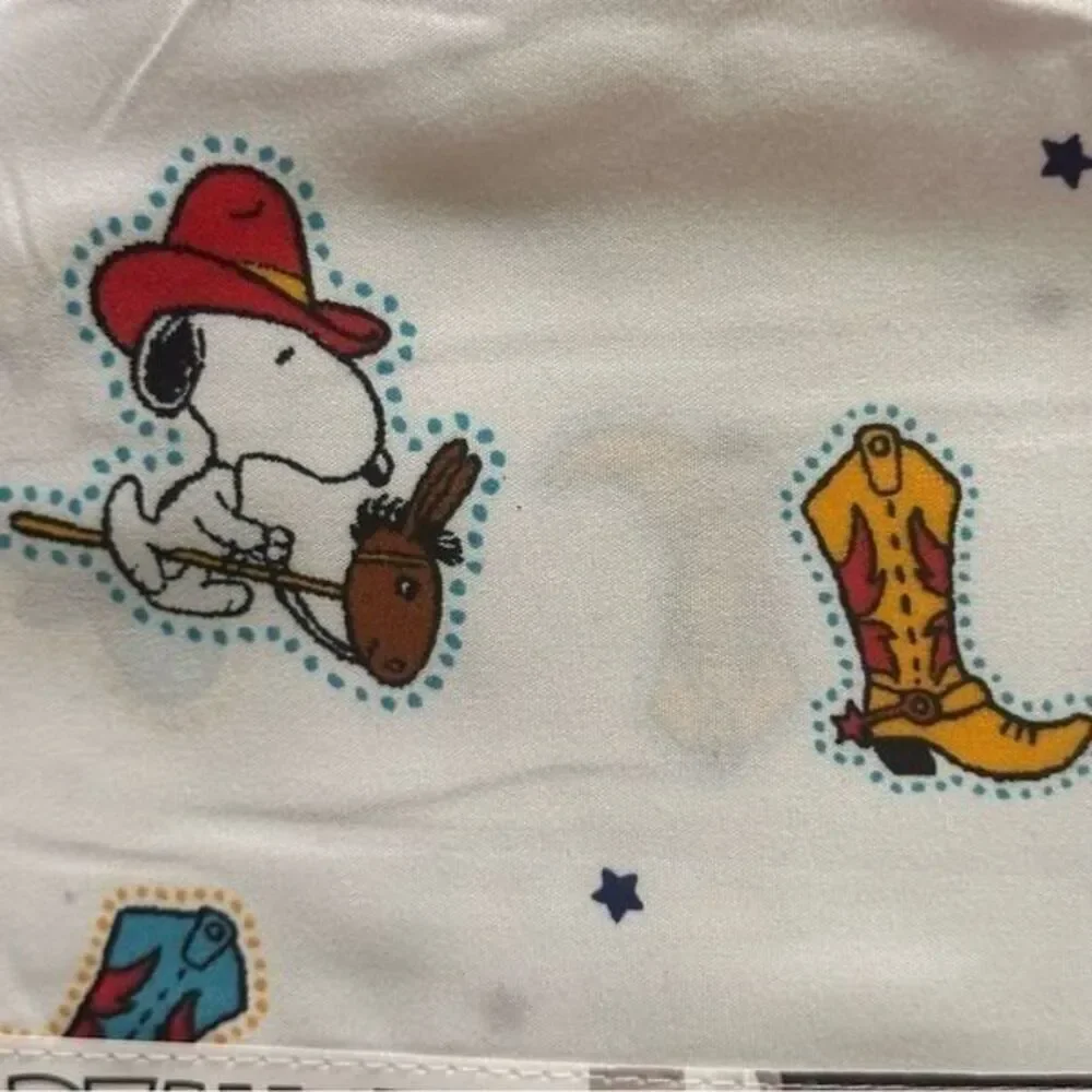 Peanuts Snoopy Cowboy QUEEN sheets
